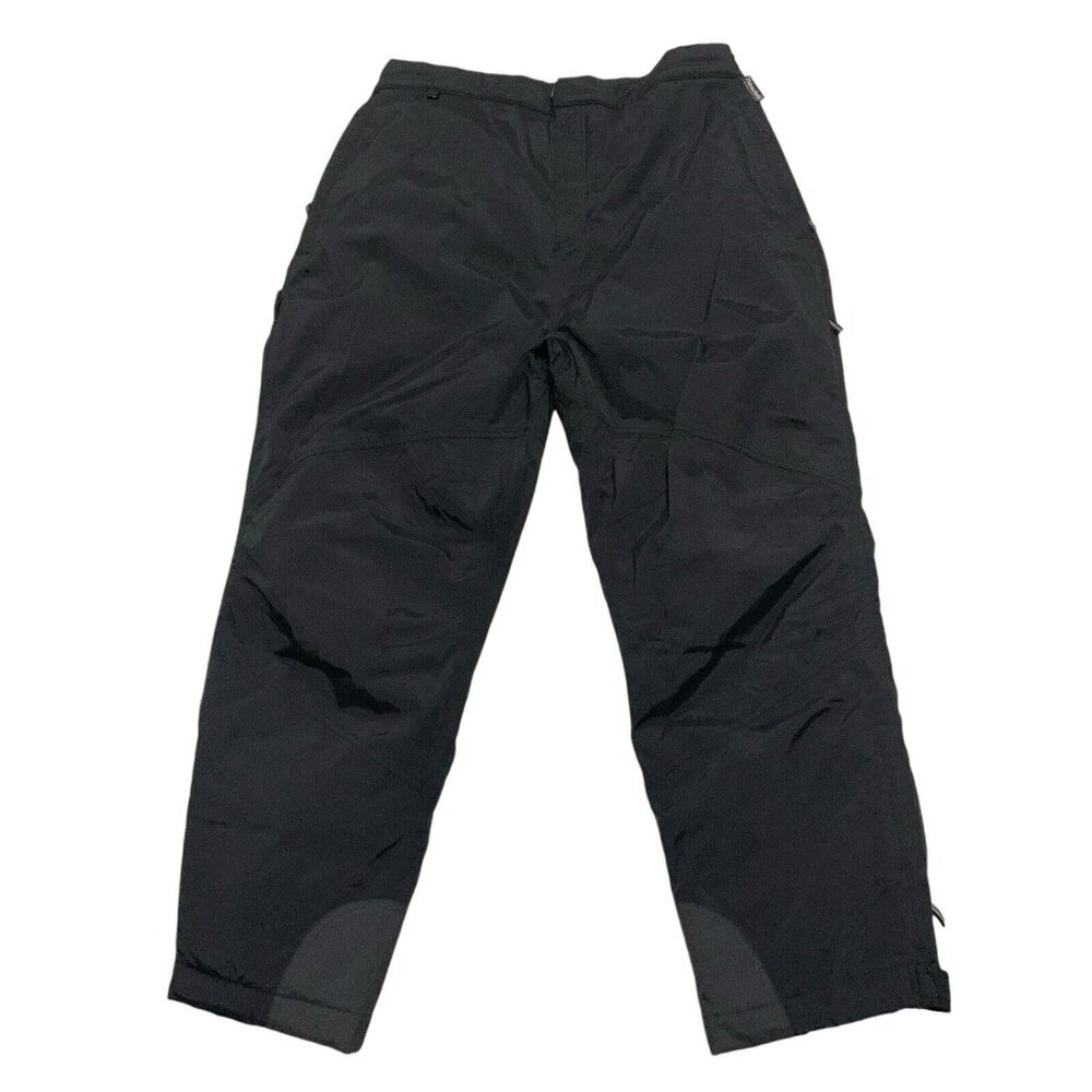 QUEST Men's XL Black Thinsulate Pull String With Zip Waist Snow Ski Pants READ